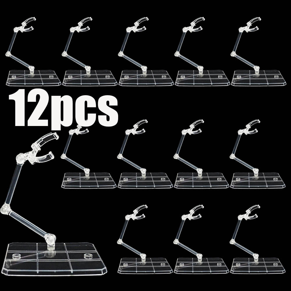 Action Figure Stand - 12 قطعة، قاعدة عرض قابلة للتعديل