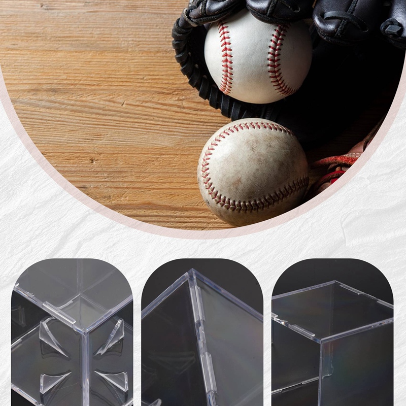 4 قطع علب عرض للكرات الرياضية، - مراجعة Display Case Acrylic وسعره