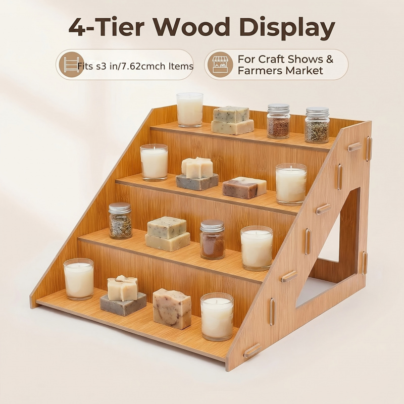 رف عرض خشبي، منصة لعرض المنتجا - مراجعة Pop Display Shelf وسعره