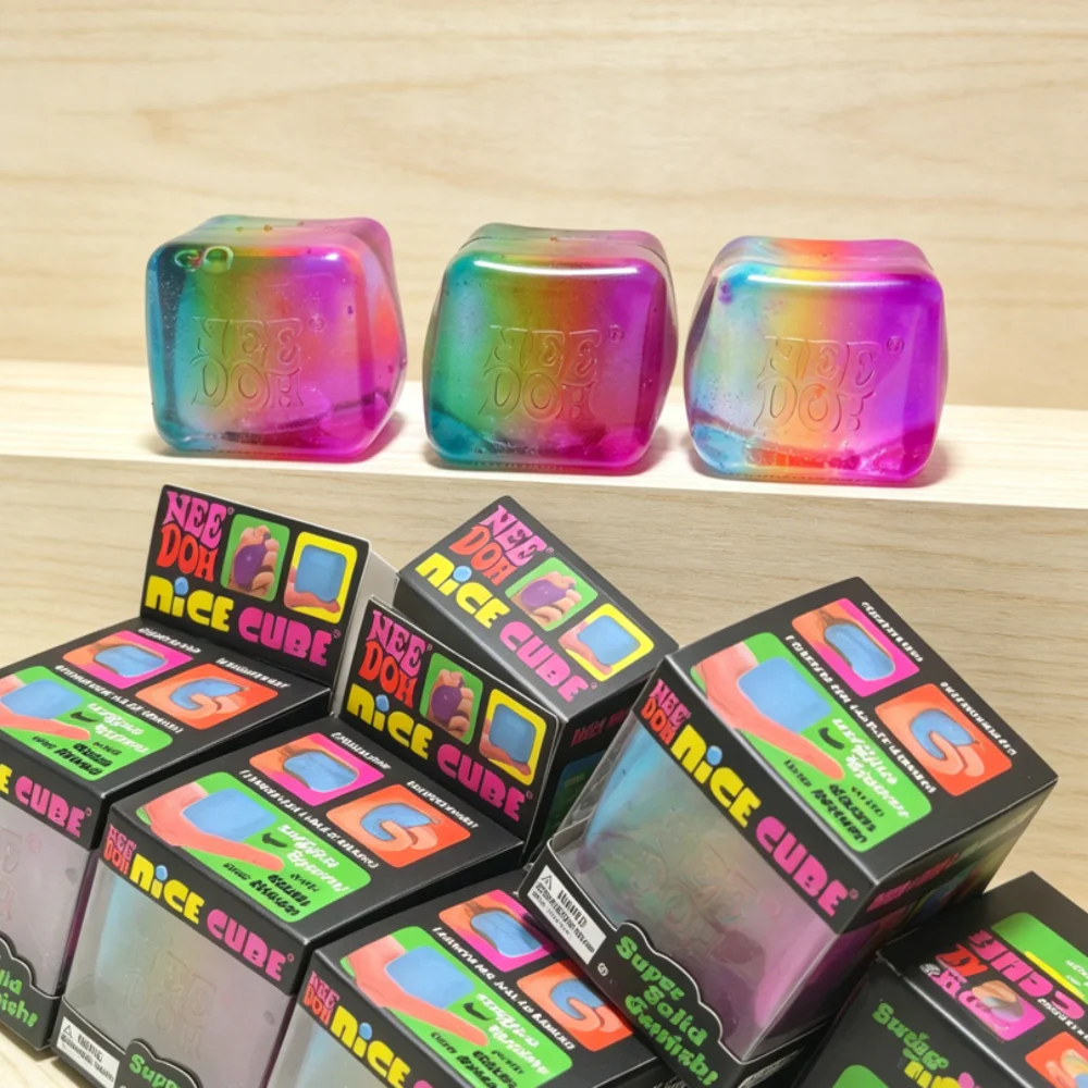 NEEDOH مكعب قوس قزح مطاطي لتخف - مراجعة Fidget Cube Original وسعره